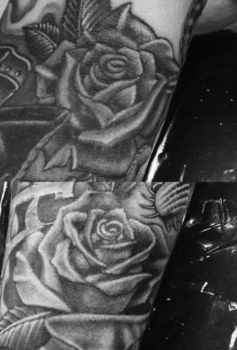 ブラック&グレー バラ roses